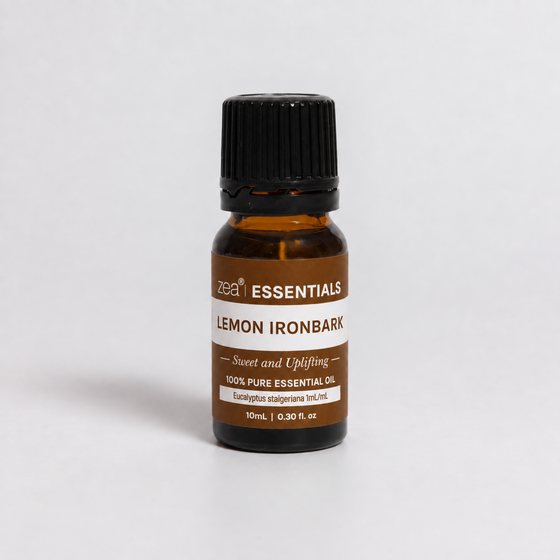 Lemon Ironbark Essential Oil 10mL bottle, front view